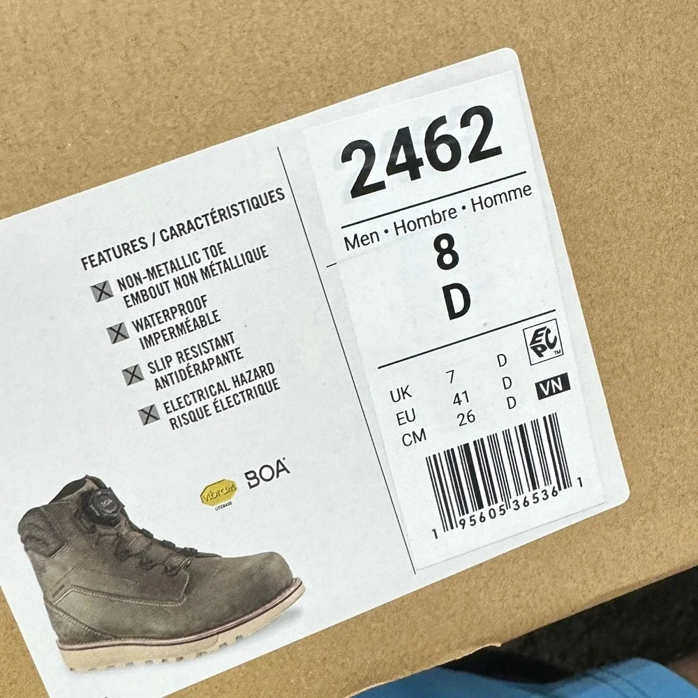 Red Wing Shoes 2462 Traction Tred Lite BOA Mens Size 8D Work Boots Composite Toe